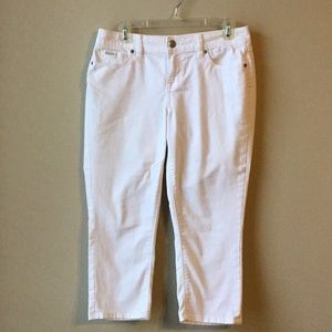 The Limited Denim Crop 312, White, 6R